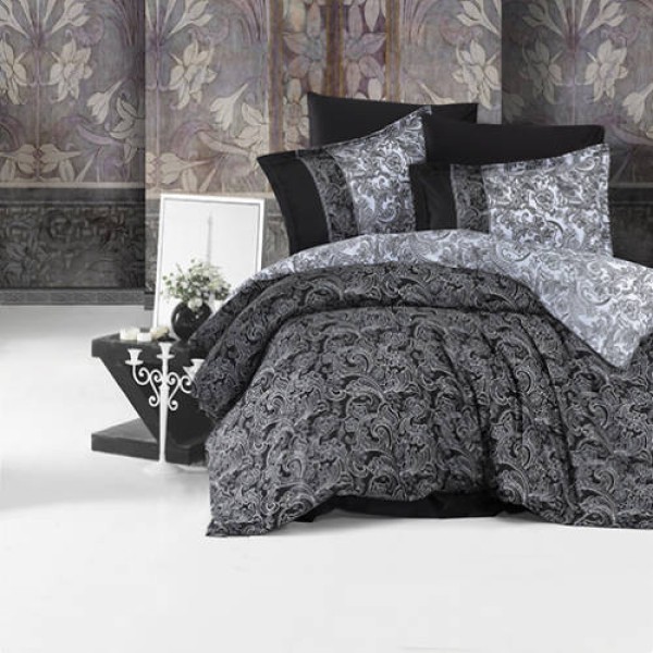 Lenjerie de pat matrimonial, 4 piese, Bumbac 100% Satin Deluxe POLO V1 [1]