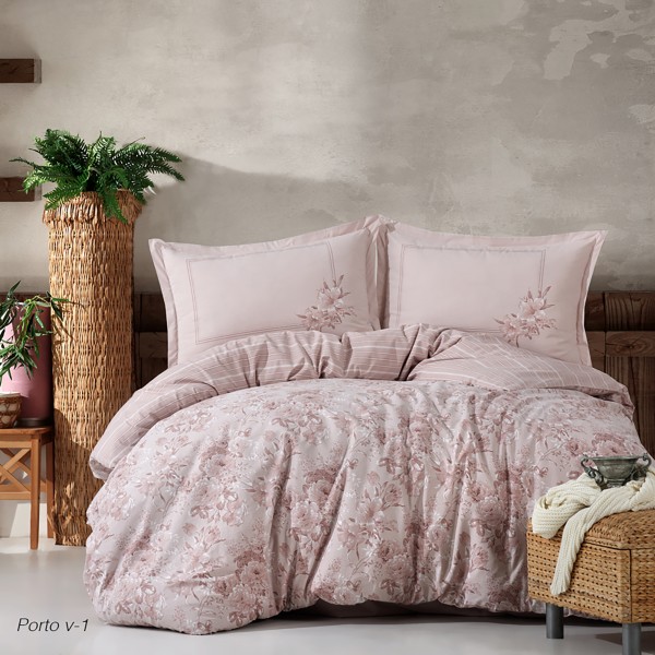 Lenjerie de pat ranforce Clasy king size (PORTO V1) [1]
