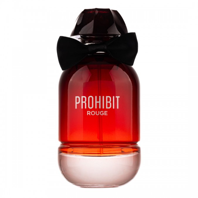 Apa de Parfum Prohibit Rouge, Fragrance World, Femei - 100ml