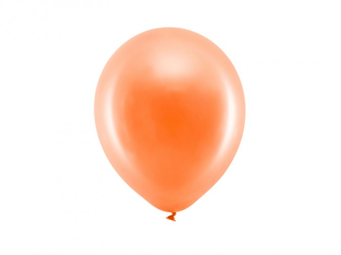 Rainbow Balloons 23cm metallic orange (1 pkt / 10 pc.)
