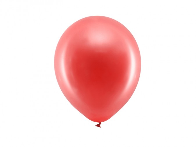 Rainbow Balloons 23cm metallic red (Set 10 bucati)