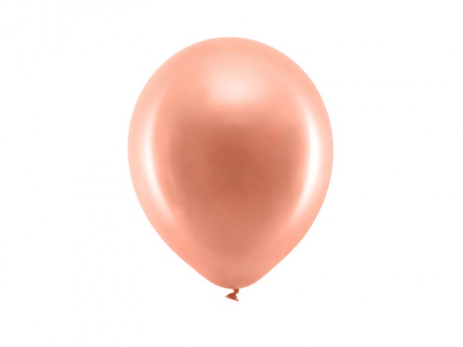 Rainbow Balloons 23cm metallic rose gold (Set 10 bucati)