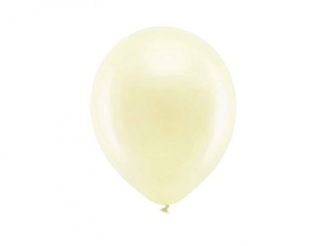 Rainbow Balloons 23cm metallic cream (1 pkt / 10 pc.)