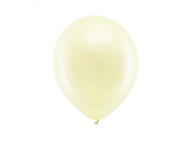 Rainbow Balloons 23cm metallic cream (1 pkt / 100 pc.)