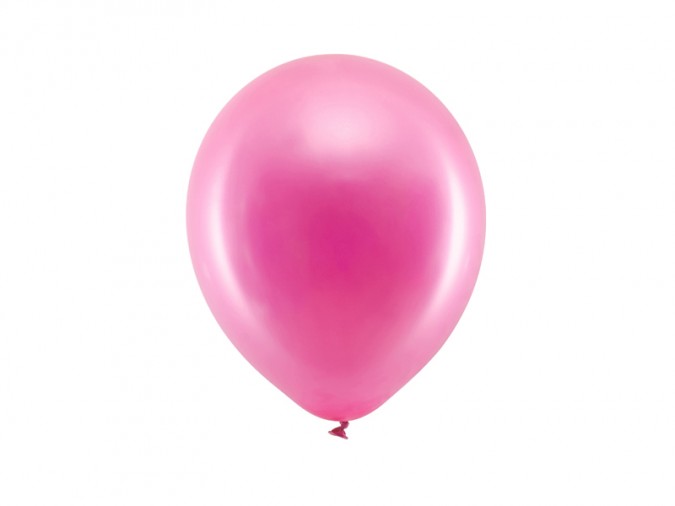 Rainbow Balloons 23cm metallic fuchsia (1 pkt / 100 pc.)