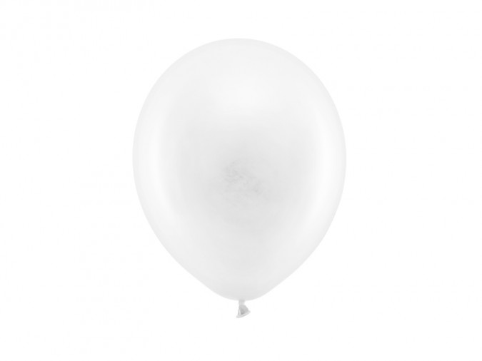 Rainbow Balloons 23cm pastel white (Set 10 bucati)