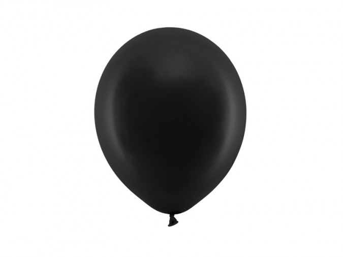 Rainbow Balloons 23cm pastel black (1 pkt / 10 pc.)