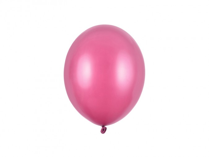 Strong Balloons 23cm Metallic Hot Pink (Set 100 bucati)