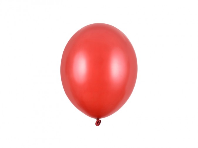 Strong Balloons 23cm Metallic Poppy Red (1 pkt / 100 pc.)