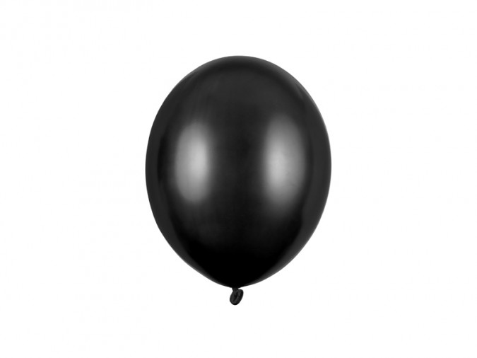 Strong Balloons 23cm Metallic Black (Set 100 bucati)