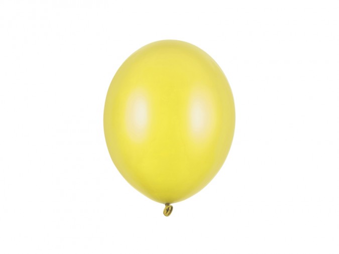 Strong Balloons 23cm Metallic Lemon Zest (1 pkt / 100 pc.)