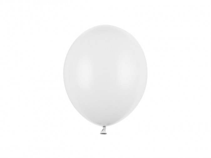 Strong Balloons 23cm Pastel Pure White (1 pkt / 100 pc.)