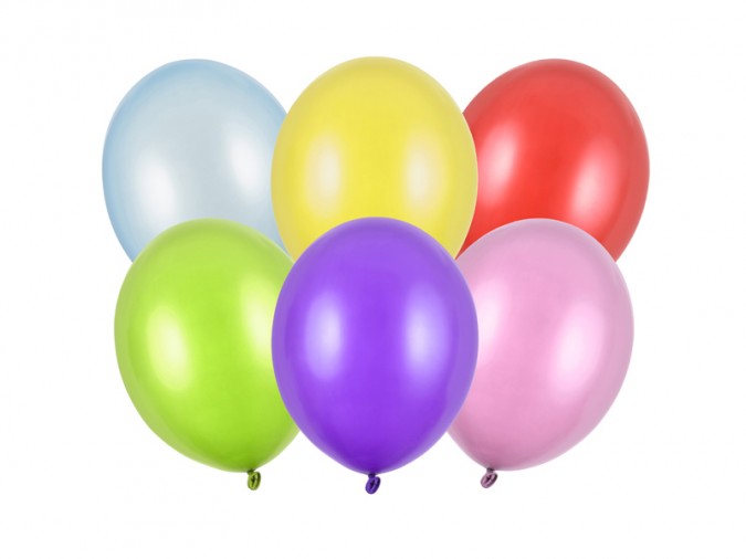 Strong Balloons 27cm Metallic Mix (Set 100 bucati)