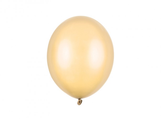 Strong Balloons 27cm Metallic Bright Orange (Set 10 bucati)