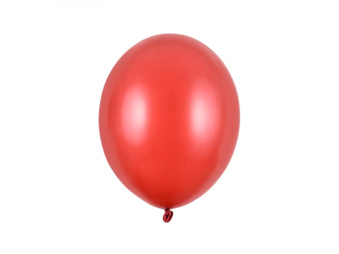 Strong Balloons 27cm Metallic Poppy Red (1 pkt / 10 pc.)