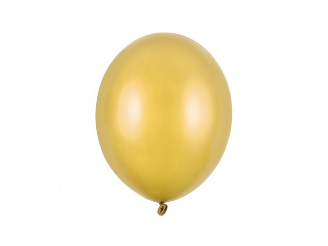 Strong Balloons 27cm Metallic Gold (Set 10 bucati)