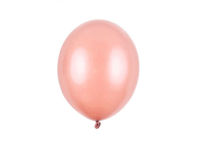 Strong Balloons 27cm Metallic Rose Gold (Set 10 bucati)