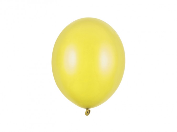 Strong Balloons 27cm Metallic Lemon Zest (1 pkt / 10 pc.)