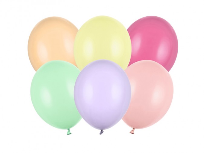 Strong Balloons 27cm Pastel Mix (1 pkt / 10 pc.)