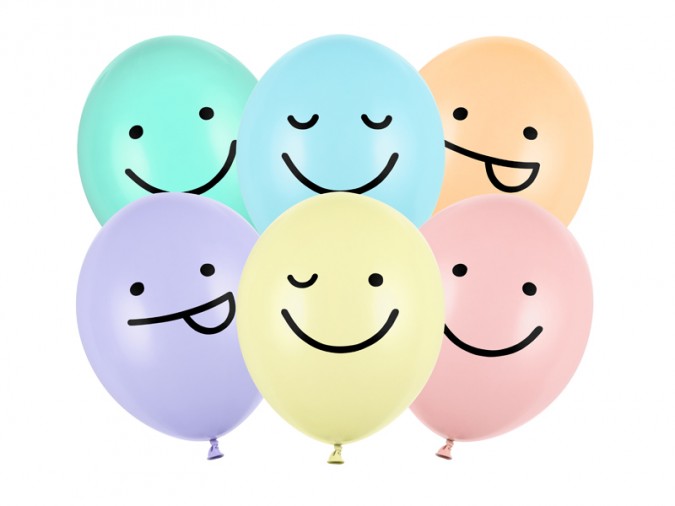 Balloons 30 cm Faces mix (Set 6 bucati)