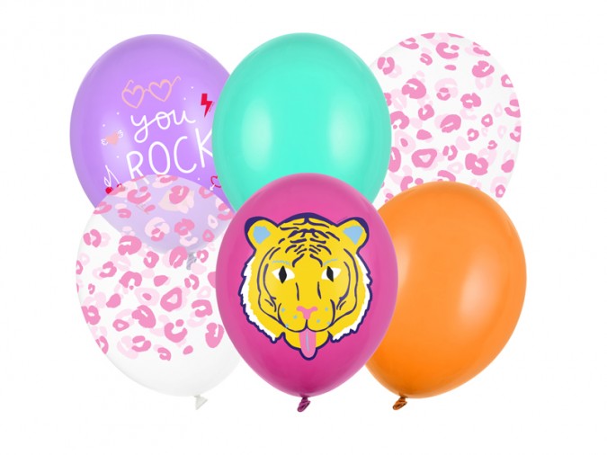 Balloons 30 cm You Rock mix (1 pkt / 6 pc.)