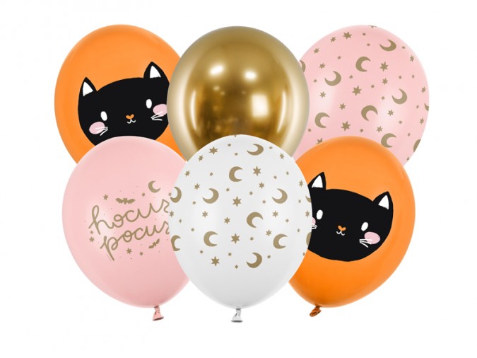 Balloons 30 cm Hocus Pocus mix (1 pkt / 6 pc.)