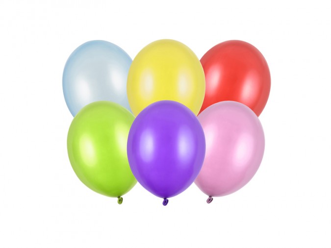 Strong Balloons 12cm Metallic Mix (1 pkt / 100 pc.)