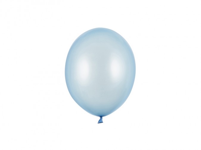 Strong Balloons 12cm Metallic Baby Blue (1 pkt / 100 pc.)