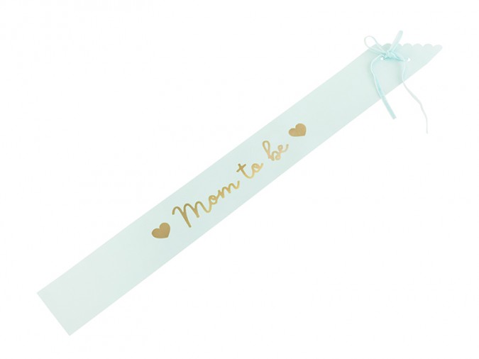 Sash Mom to be light tiffany blue 75 cm