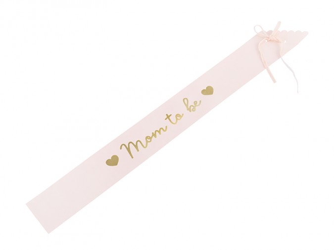 Sash Mom to be pale pink 75 cm