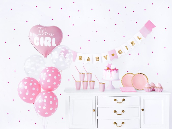 Party decorations set - It\'s a girl (Set 49 bucati)