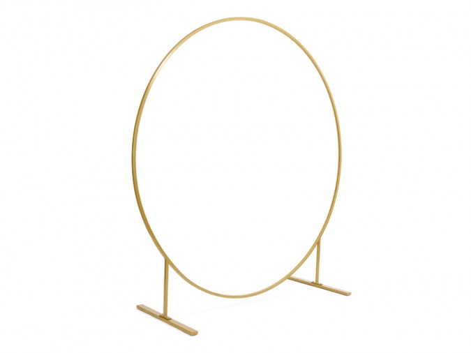Circle backdrop stand gold 2m