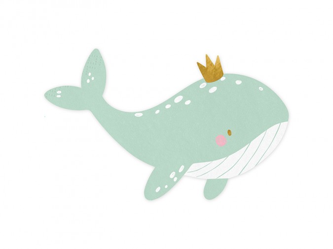 Napkins Whale mix 16x10 (Set 20 bucati)