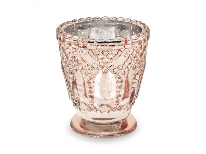 Candle holder rose gold 8cm (Set 4 bucati)