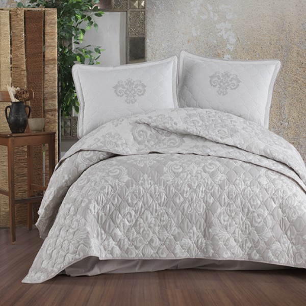 Set cuvertura de pat dublu, 3 piese, Bumbac 100%, 240x260cm, Clasy, SADE V2 [1]