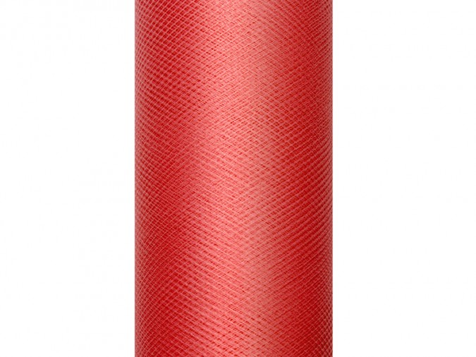 Tulle Plain red 0.15 x 9m (1 pc. / 9 lm)