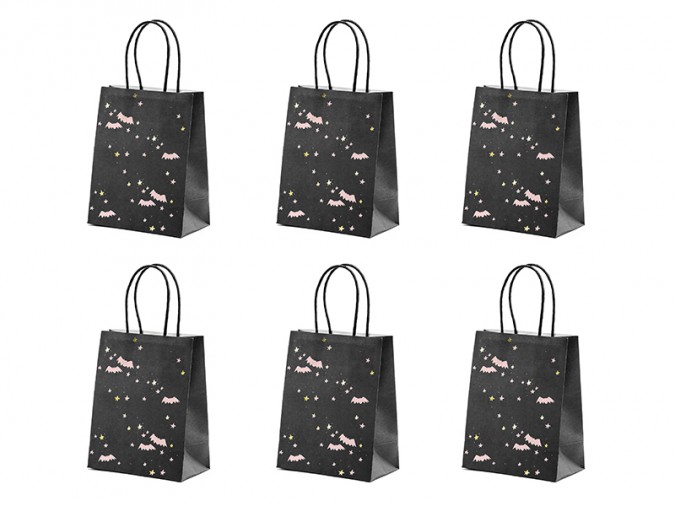 Gift bag Bats black 14x18x8cm