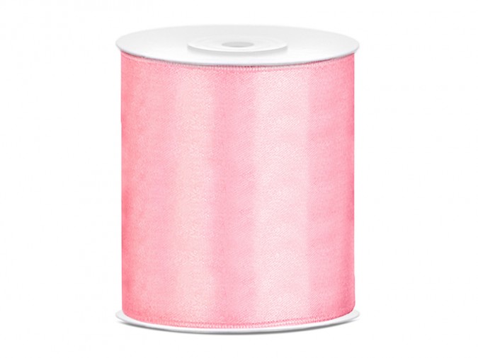 Satin Ribbon light pink 100mm/25m (1 pc. / 25 lm)