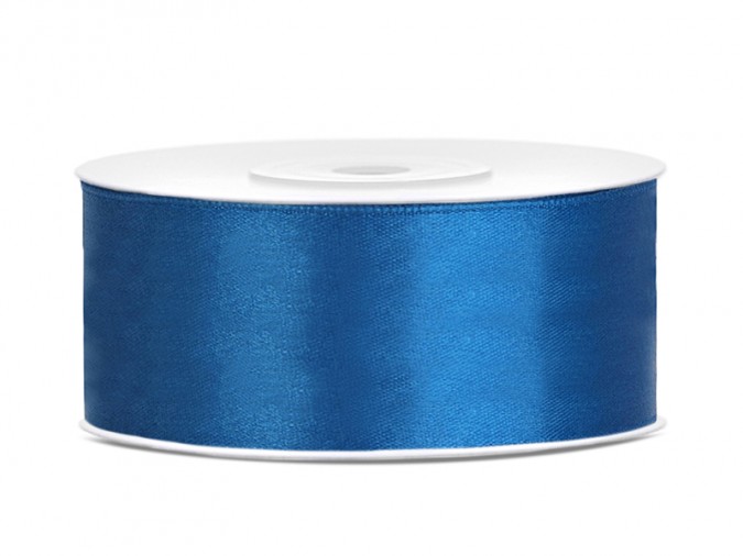 Satin Ribbon blue 25mm/25m (1 pc. / 25 lm)