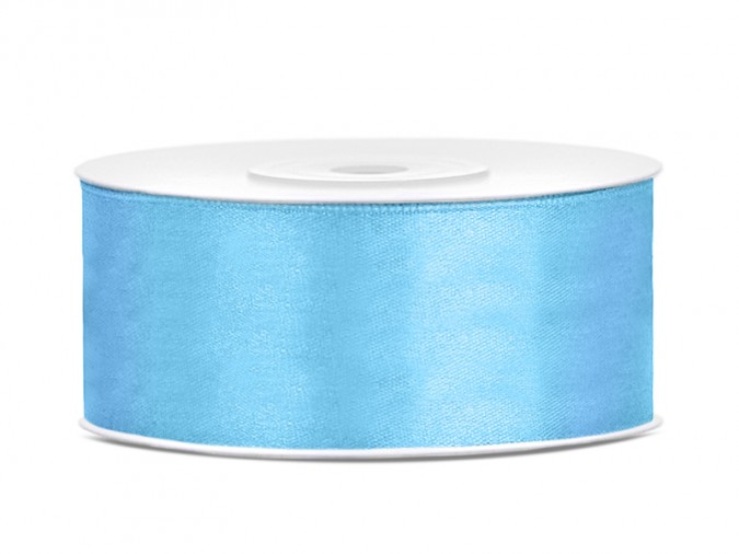 Satin Ribbon sky-blue 25mm/25m (1 pc. / 25 lm)