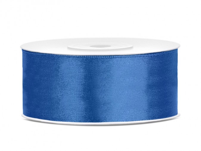 Satin Ribbon royal blue 25mm/25m (1 pc. / 25 lm)