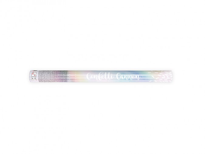 Confetti cannon iridescent 60cm