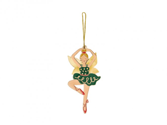 Metal hanging decoration Ballerina mix 5x10cm