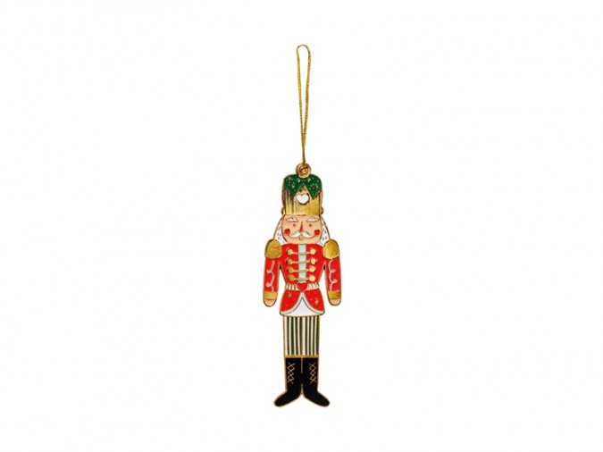 Metal hanging decoration Nutcracker mix 3x10cm