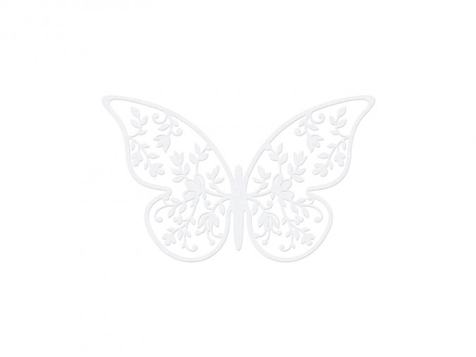 Paper Decorations Butterfly 6.5 x 4cm (Set 10 bucati)