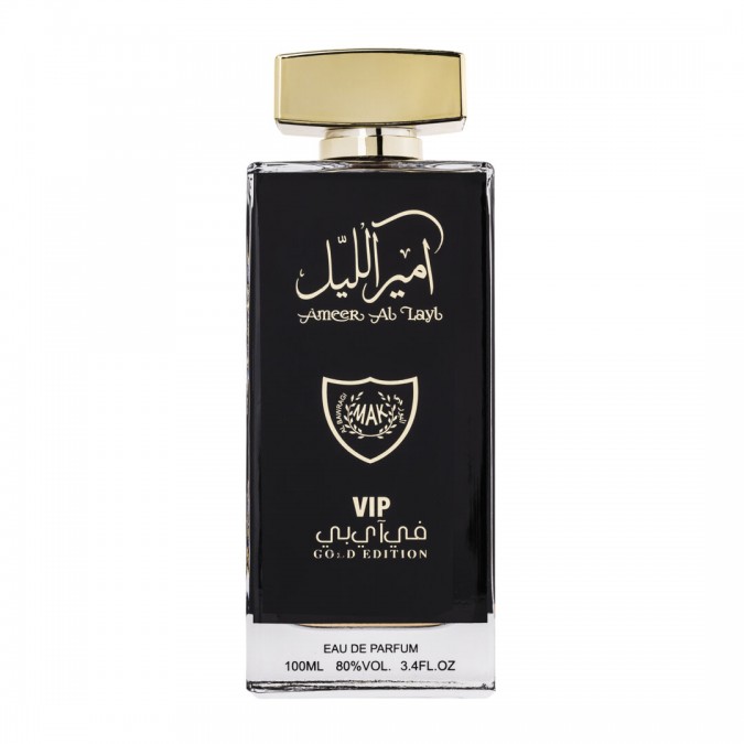 Apa de Parfum Ameer Al Lail Vip Gold Edition Wadi Al Khaleej Unisex - 100ml