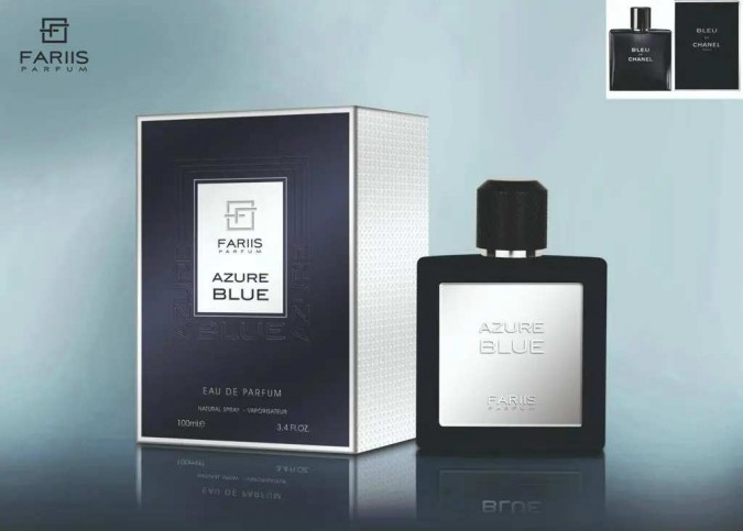 Apa de Parfum Azure Blue, Fariis, Barbati - 100ml