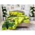 Lenjerie pat dublu,  IMPRIMEU 3D DIGITAL, IDENTIC CU POZA, Verde, iepurasi [8]