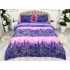 Lenjerie pat dublu,  IMPRIMEU 3D DIGITAL, IDENTIC CU POZA, Mov, lavanda [2]