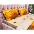Lenjerie pat dublu,  IMPRIMEU 3D DIGITAL, IDENTIC CU POZA, Galben, floarea soarelui [5]